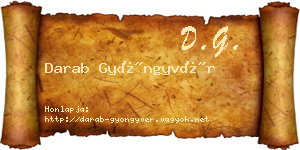 Darab Gyöngyvér névjegykártya